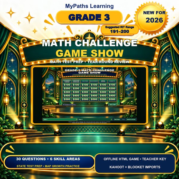 Grade 3 Math Challenge Game Show cover