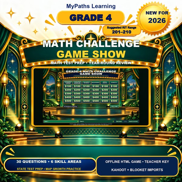 Grade 4 Math Challenge Game Show cover